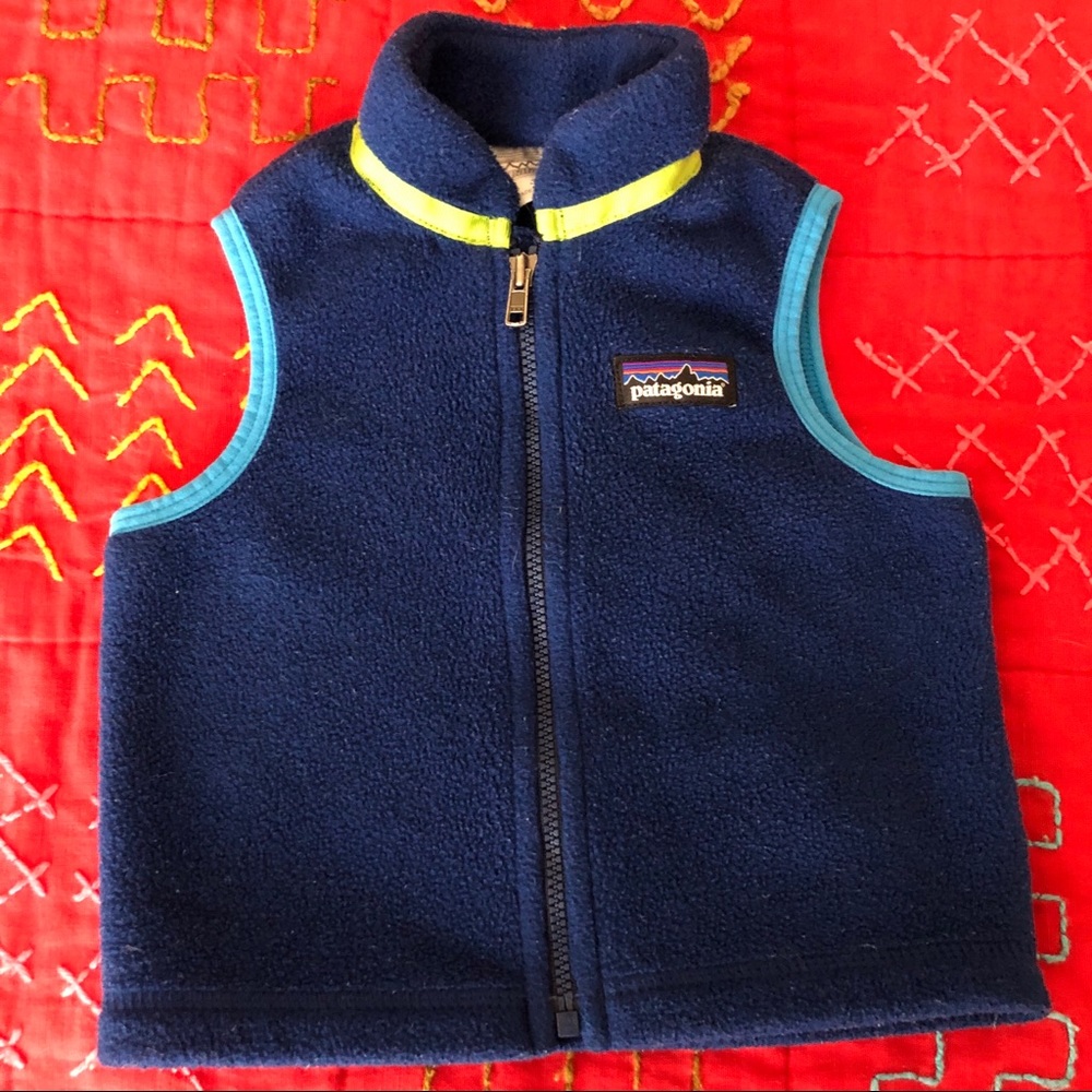 Patagonia fleece baby vest